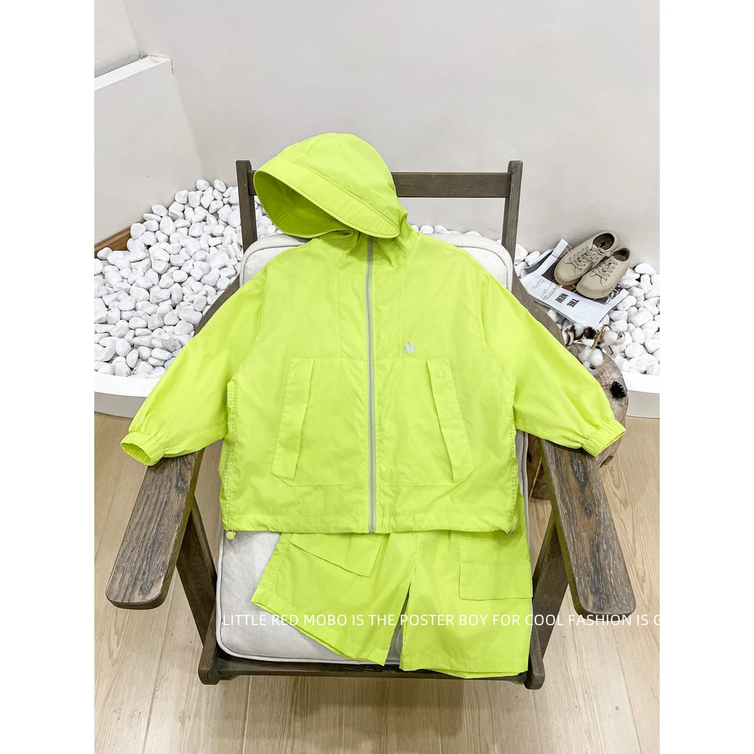 【现现】童装男童防晒衣套装2025夏季新款儿童两件套MMT821792