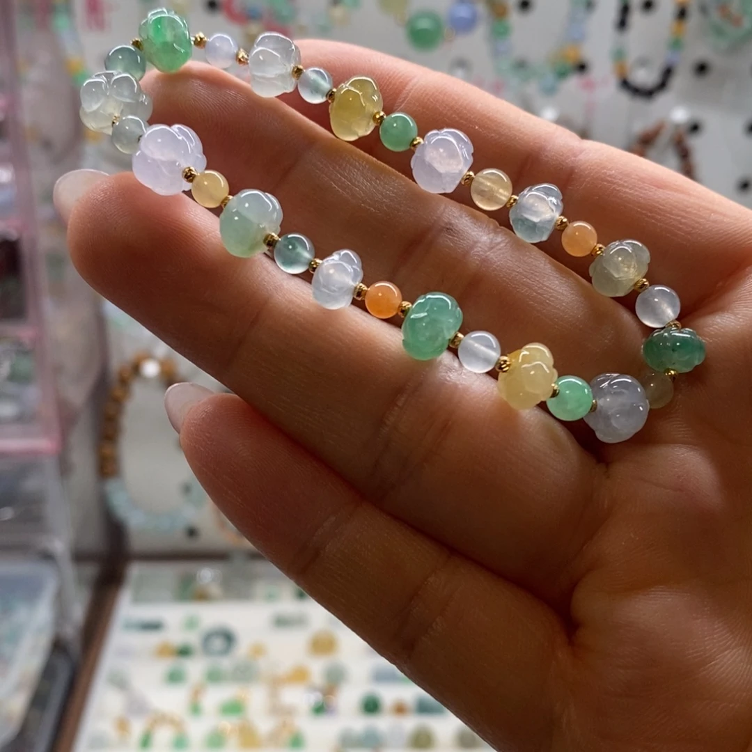 翡翠未镶嵌手链买断