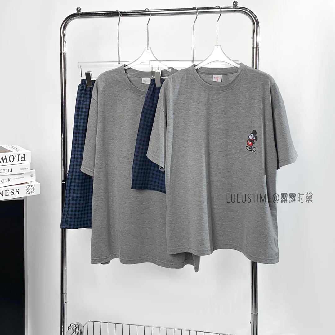 鑫燃KIKI#卡通短袖短裤情侣家居服套装1204#LULU