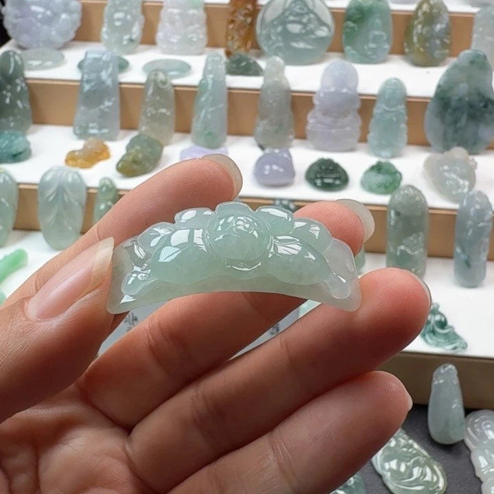 翡翠未镶嵌项链翡翠
