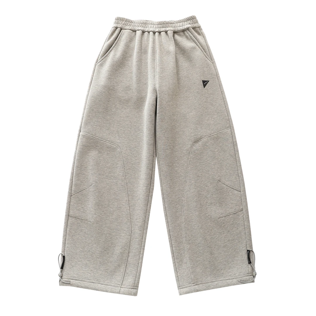 【KALAM1LE】冬季亲子装儿童宽松休闲加绒加厚创意分割运动裤104003