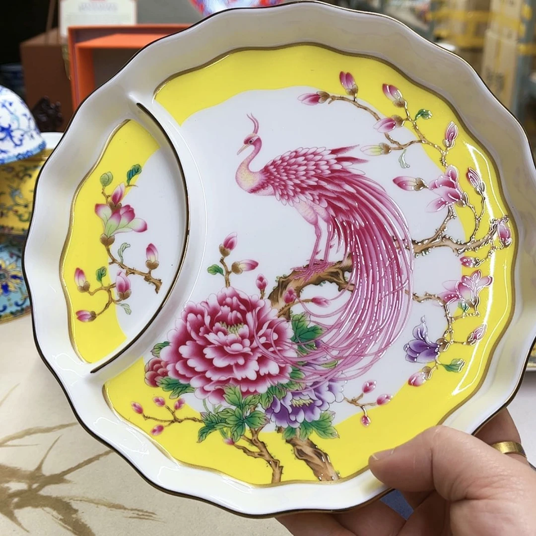 【闪购商品】骨瓷8英寸2黄。。。。。