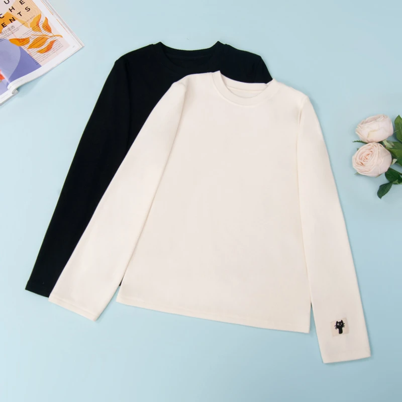 2206女童秋季打底衫2025新款爆款洋气时髦百搭中大童长袖秋冬内搭