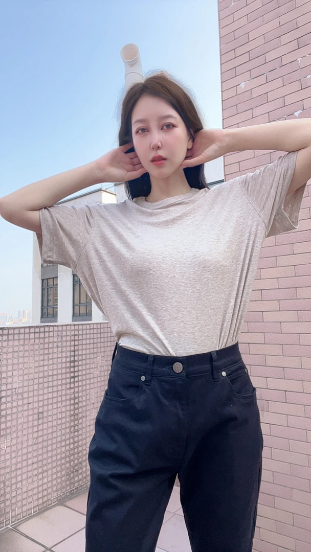 陈真实男士天丝羊毛云感针织短袖抗皱透气