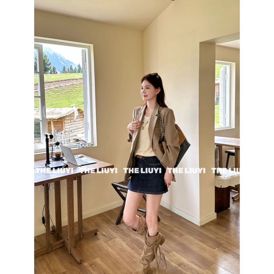 【LIUYI】秋季高级感休闲时尚西装外套573010