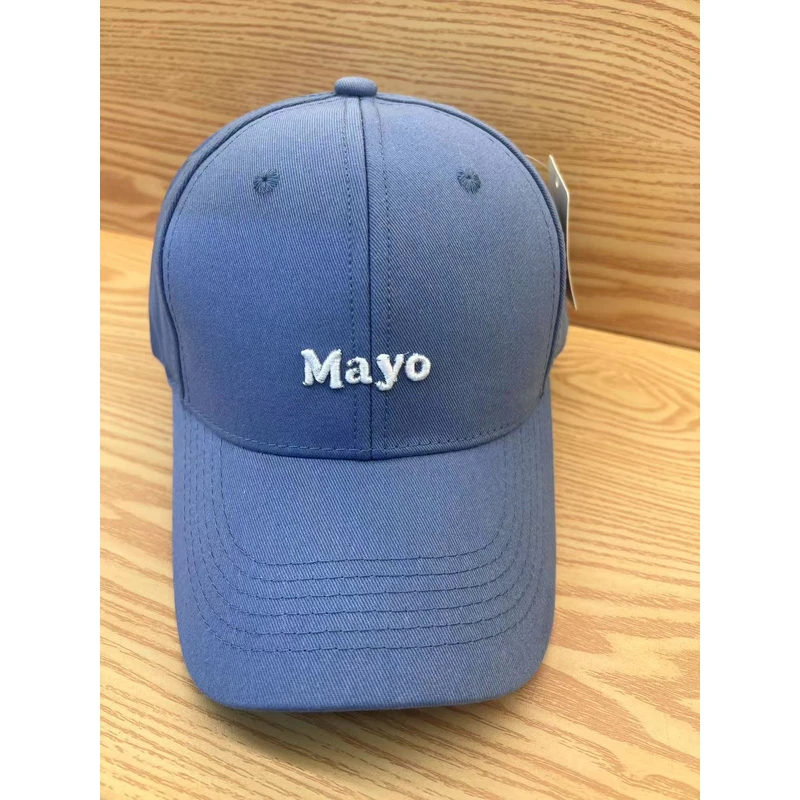 【春山未老】Mayo高品质版春夏纯色鸭舌帽日系百搭字母刺绣防