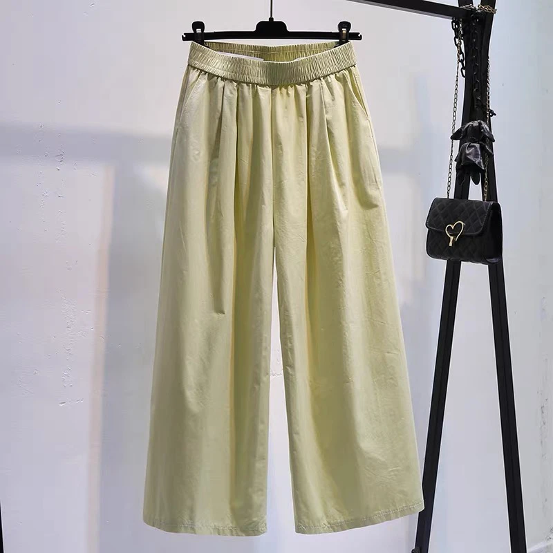 5852 夏季日系直筒休闲裤百搭阔腿裤宽松长裤
