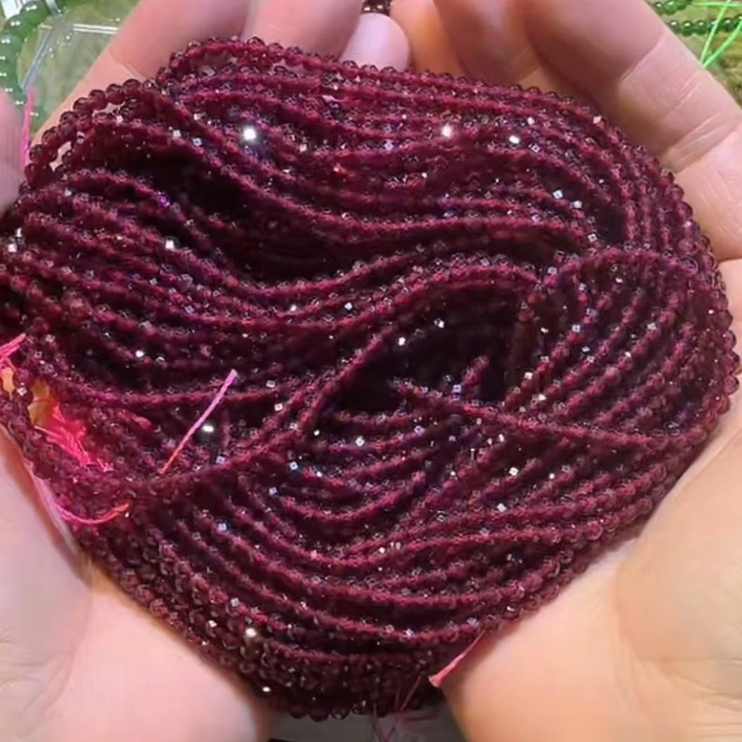 非金属树脂手链 2圈石榴石切面手链