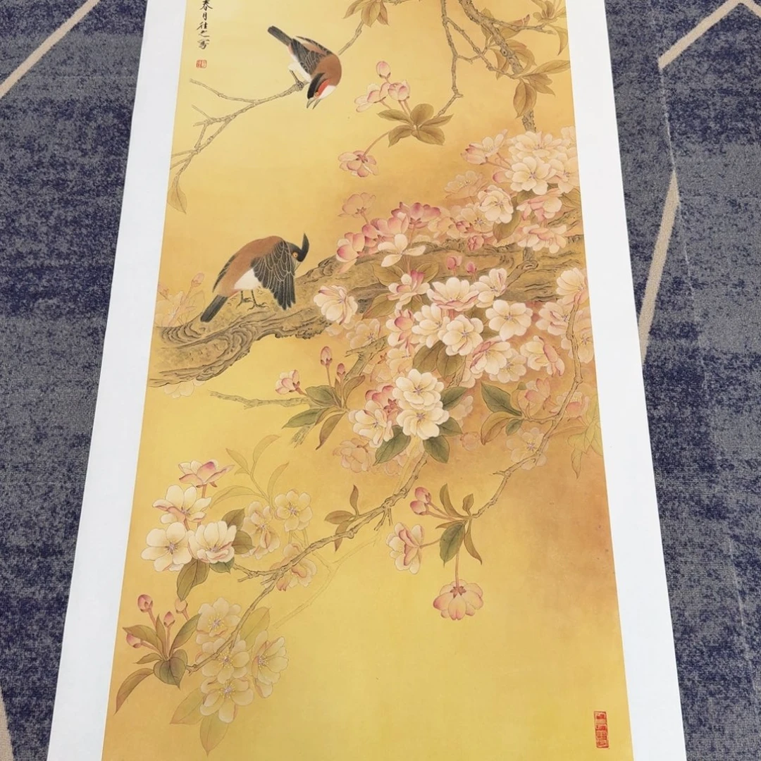 国画国画作品山水花鸟