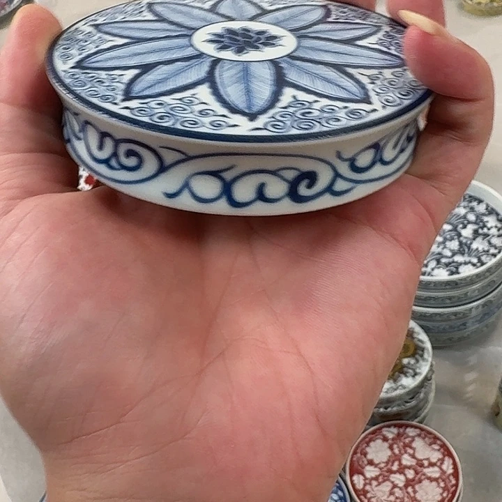 瓷片青花巴焦盖直景德镇