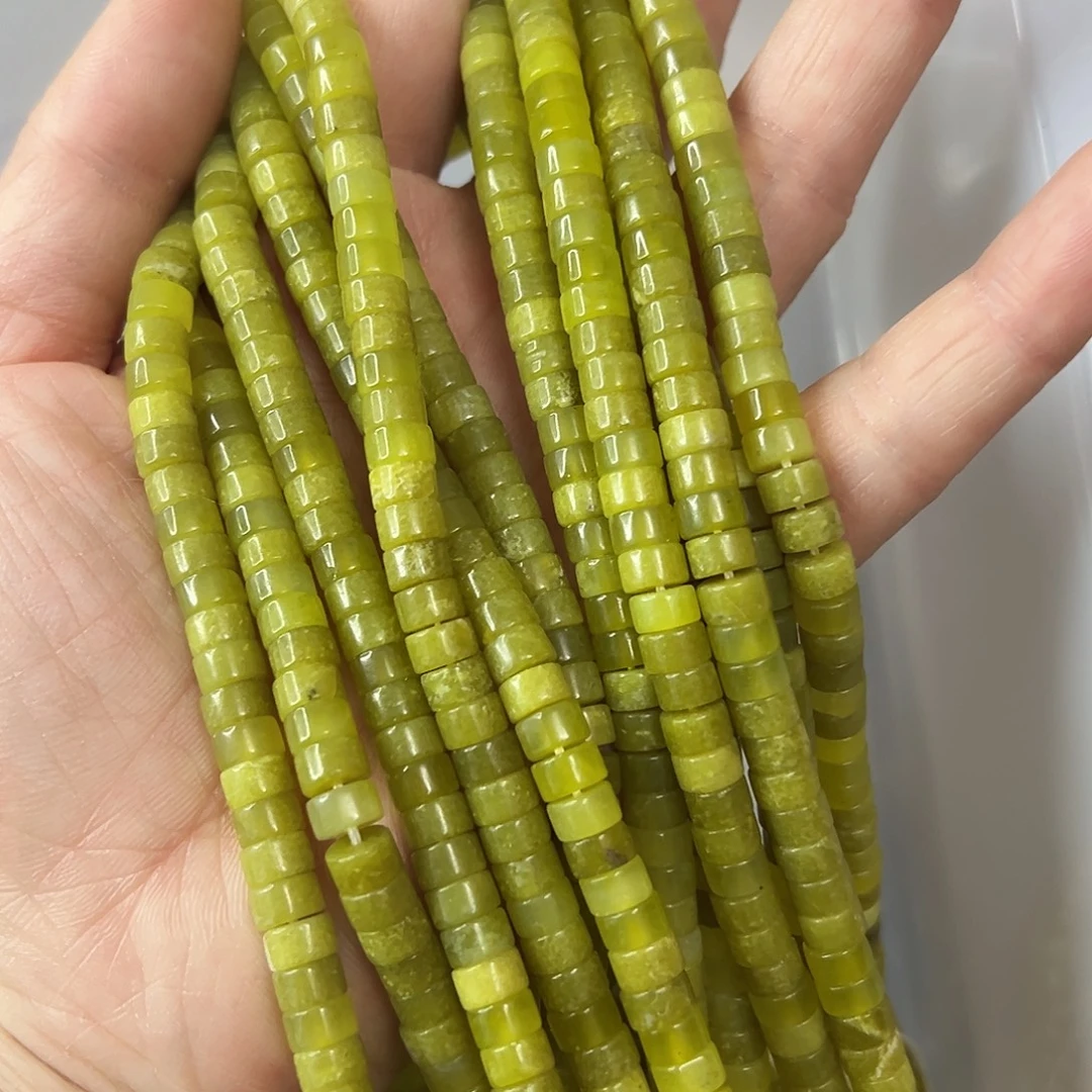 玛瑙/玉髓未镶嵌珠宝半成品，卡6岫玉直切一条