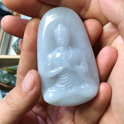 颈饰未镶嵌翡翠福豆豆珠宝翡翠颈饰