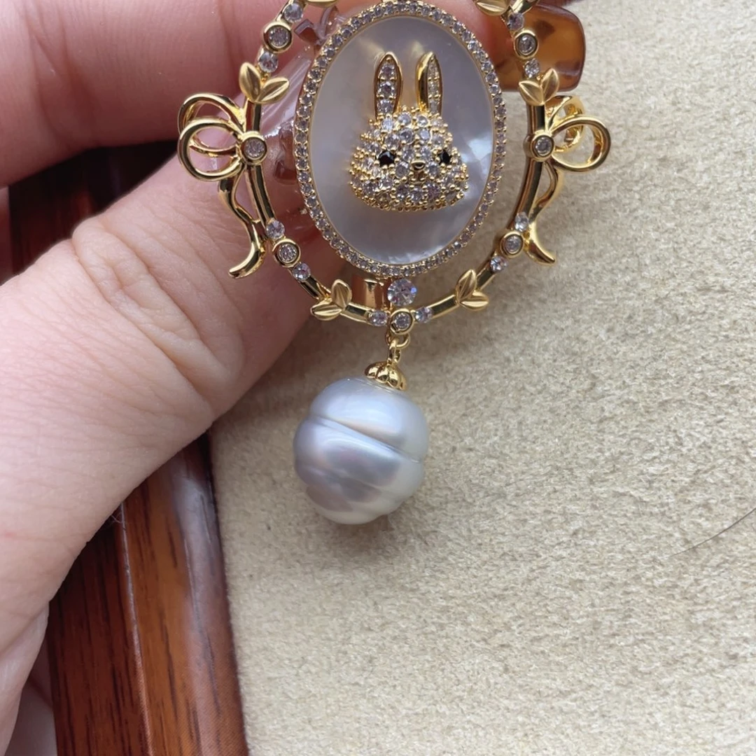 胸饰海水珍珠未镶嵌Y12