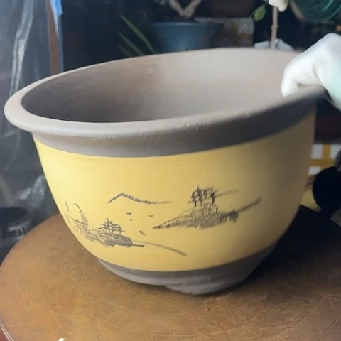 紫砂宜兴紫砂花盆002