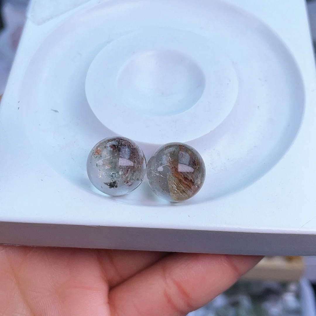 水晶单珠打孔不退不换未镶嵌