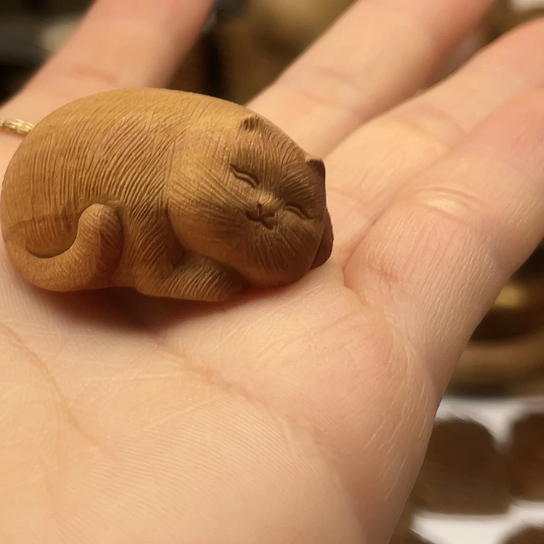 檀香木纯手工猫咪