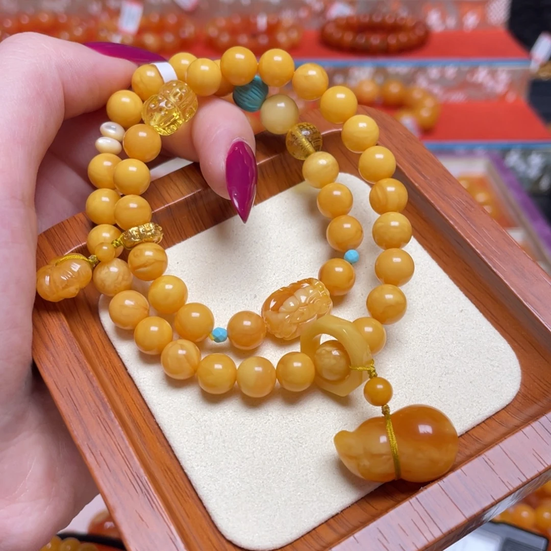 手链蜜蜡未镶嵌手串