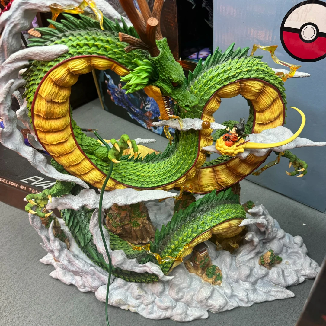 中号组装七龙珠神龙手办高约24厘米便宜微损