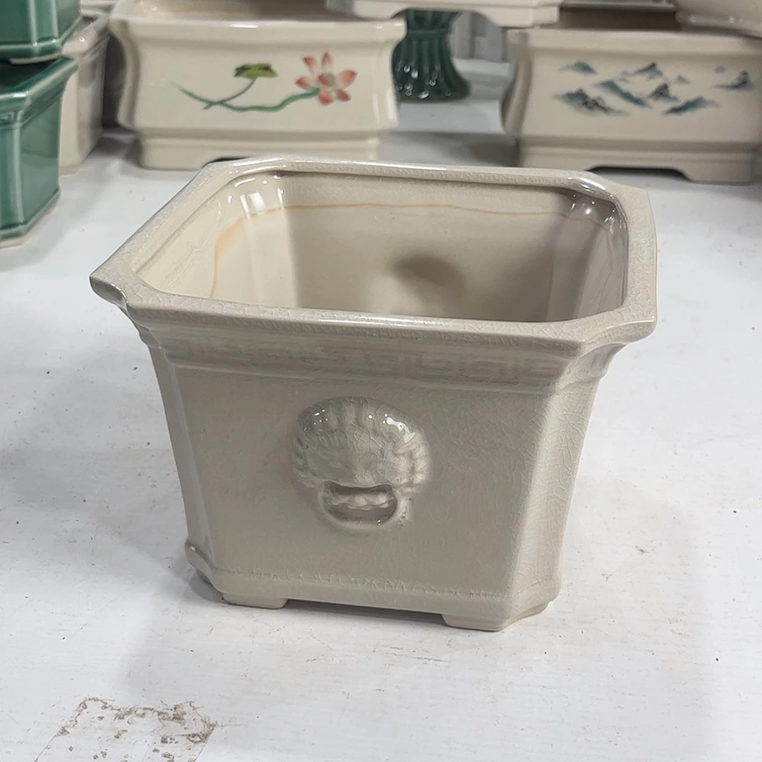 口径  16*12厘米陶瓷绿植多肉微瑕花盆