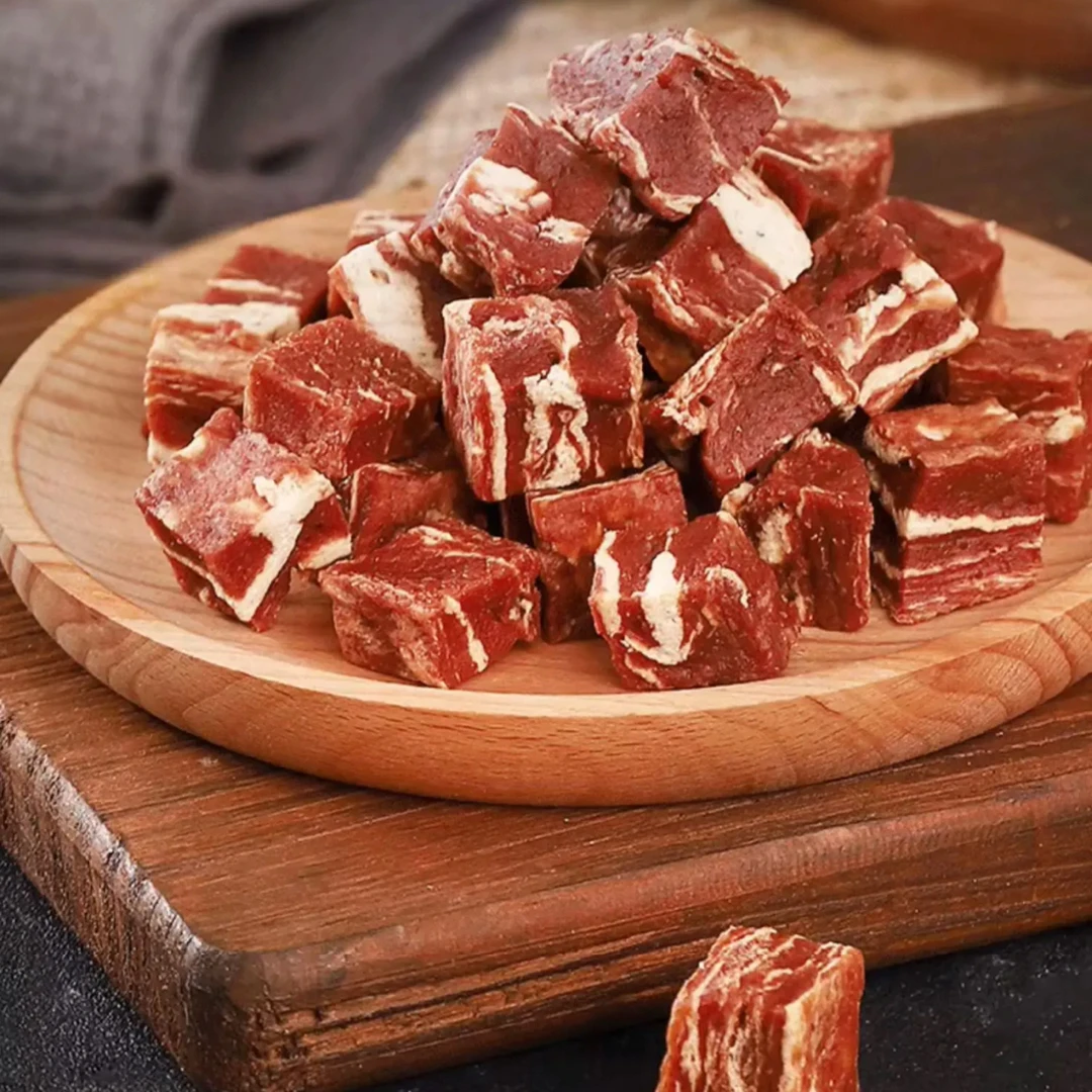 大美宠物【雪花牛肉粒】狗狗零食肉干肉粒鸭肉粒磨牙洁齿训犬奖励