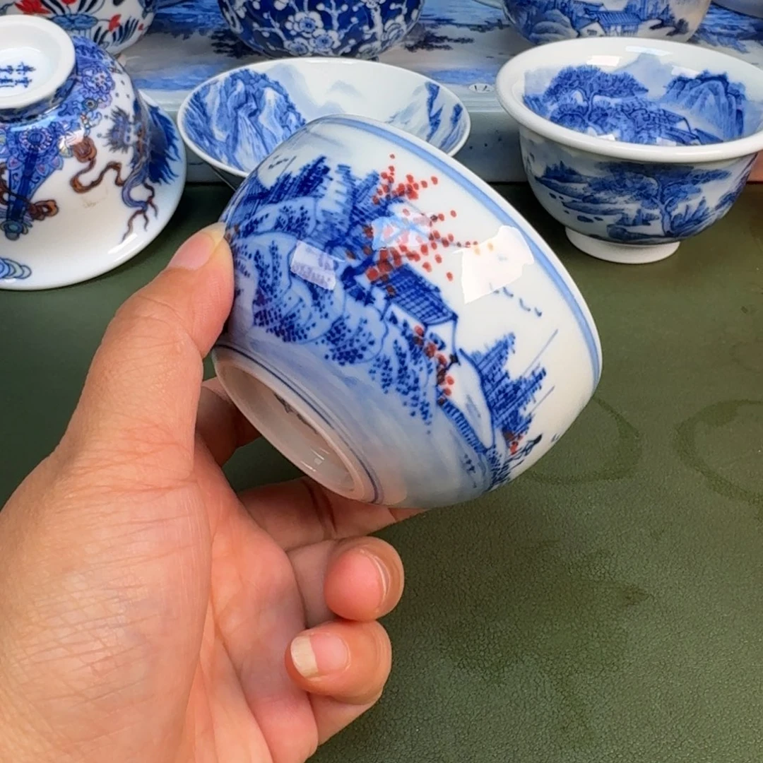 景德镇纯手绘茶具圆圆234