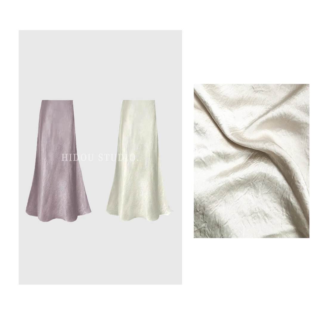 【痘痘私服】|【婉转月光】100醋酸鱼尾半身裙