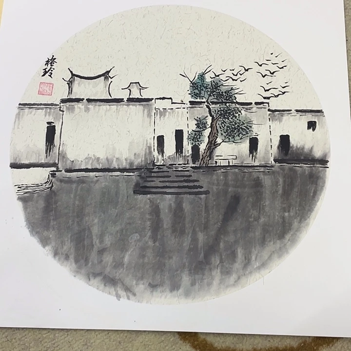 国画38-38卡纸作品艺