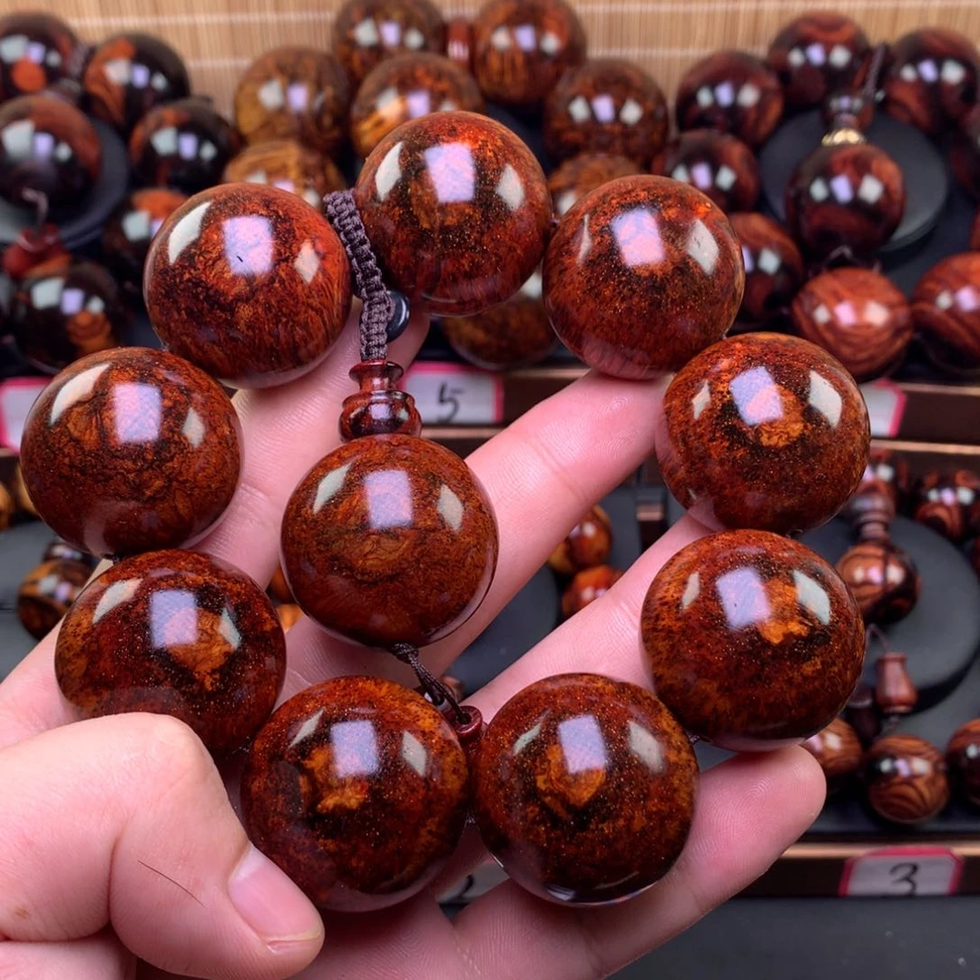 月***人黄花梨/降香黄檀黄花梨紫油梨手串