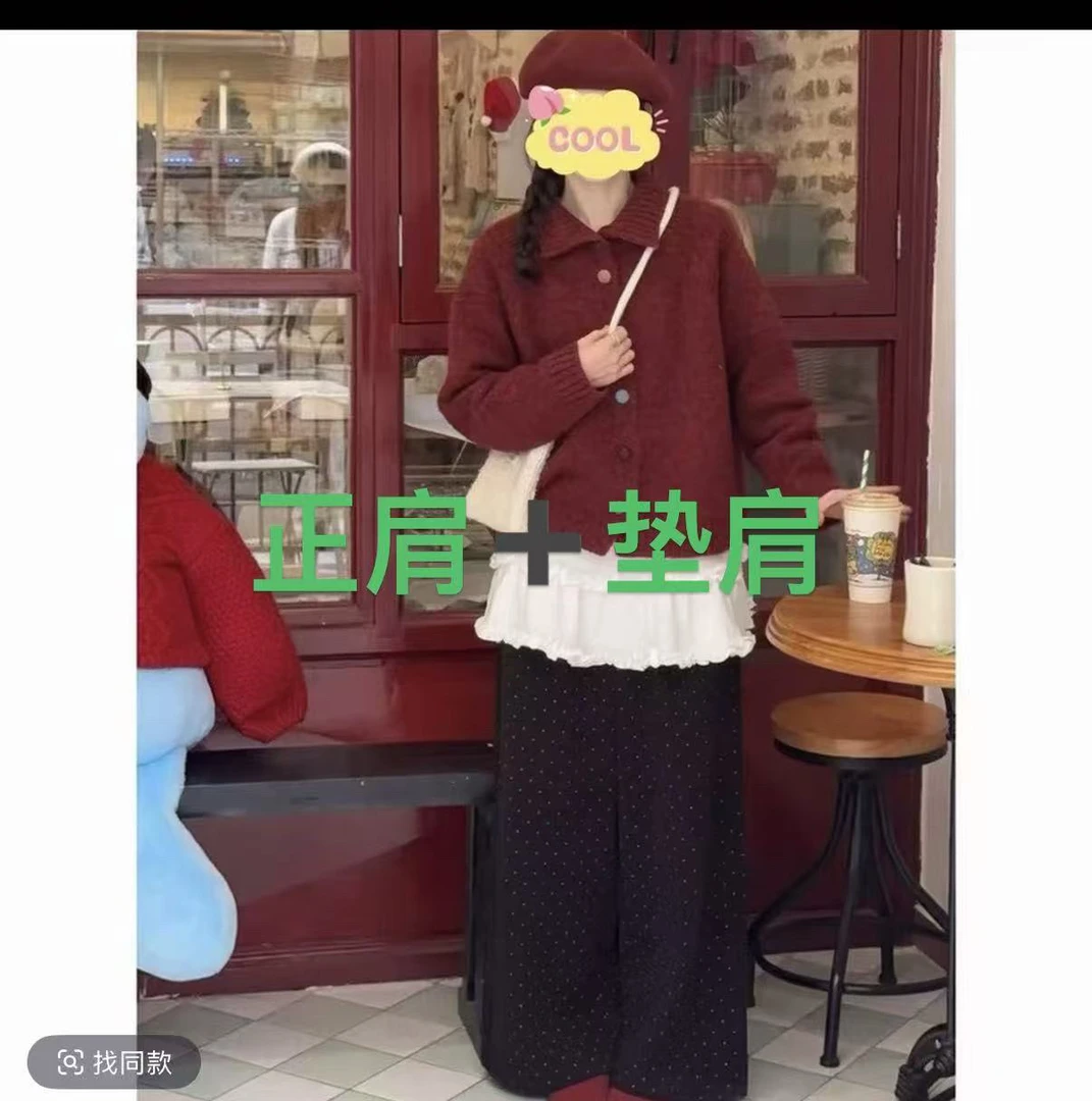 (雯雯子推荐)T恤圆领韩版女简约通勤吸汗木耳边Chic风长袖常规款