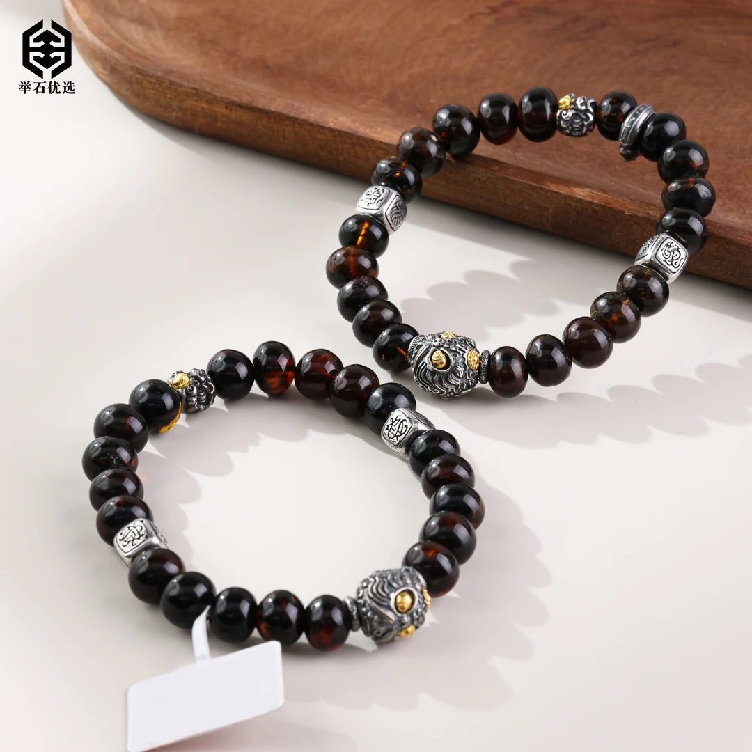 【举石优选】H0528-H78-111琥珀手串(一件/多样性发）Y