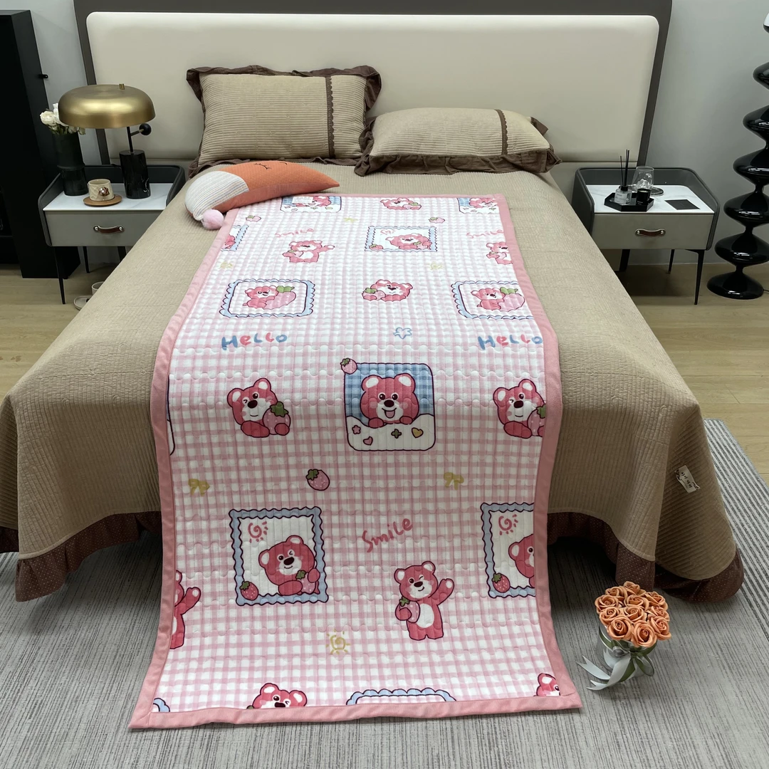 冬季加厚牛奶绒床盖单件学生宿舍榻榻米夹棉防滑保暖双面两用铺垫