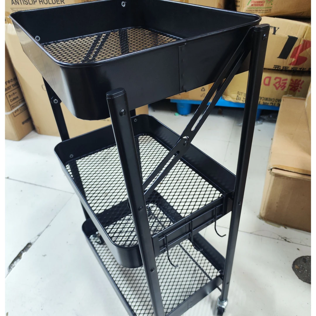 北欧风情BO CONCEPT风格碳钢三层置物架超厚超结实