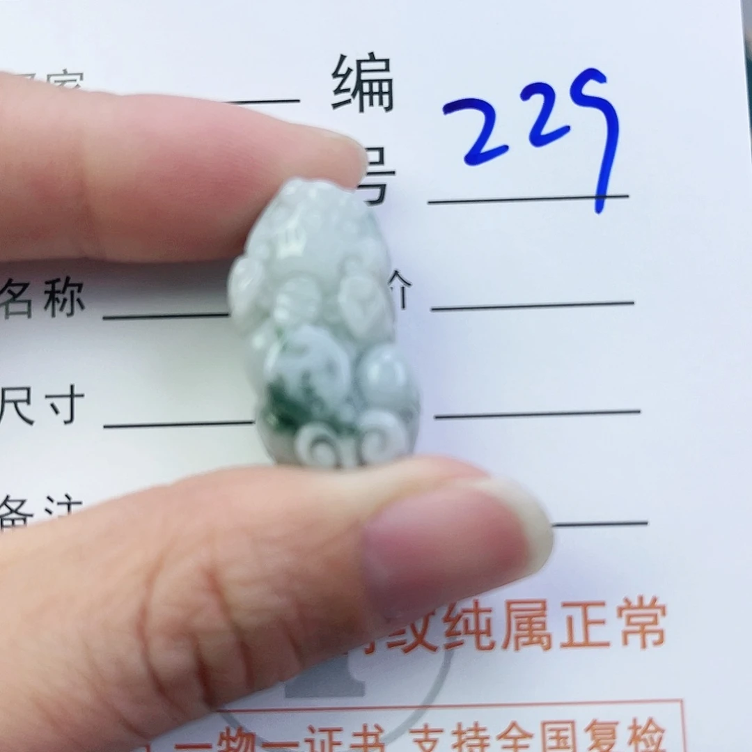 翡翠颈饰未镶嵌貔貅