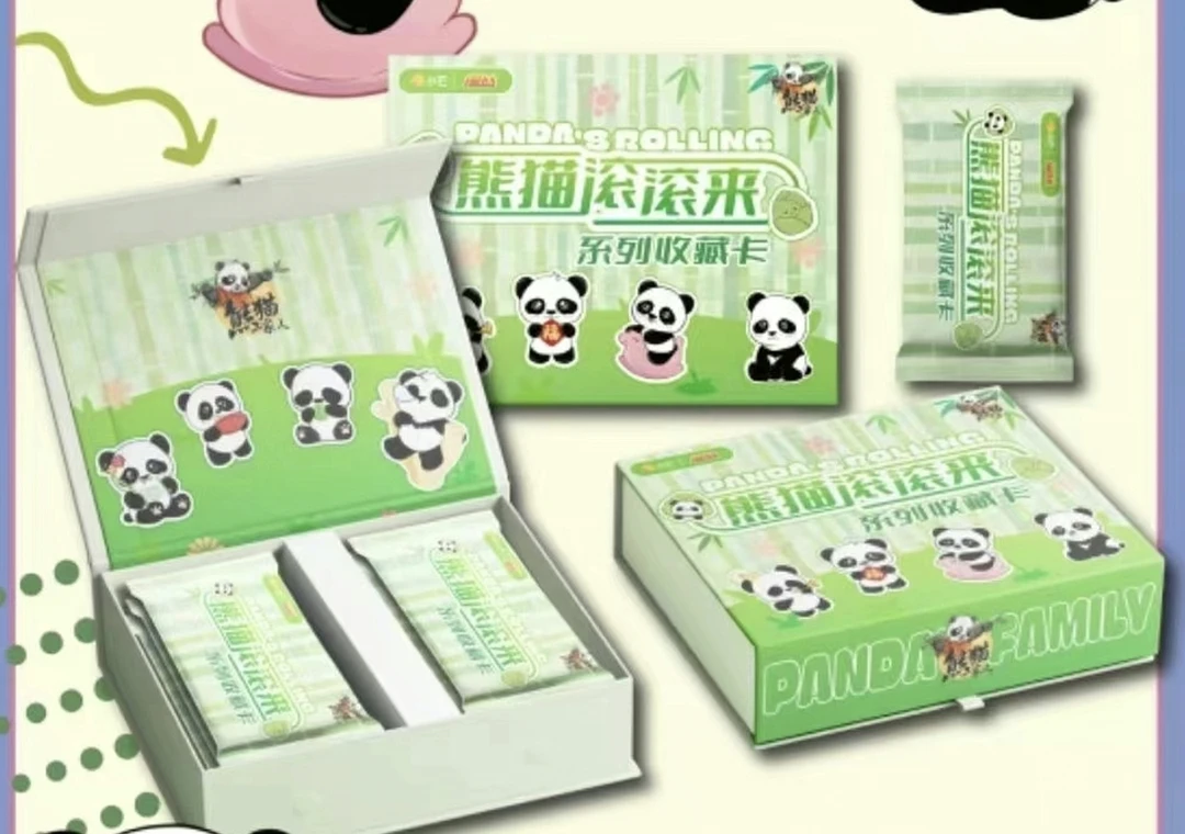 拆盒3K4 熊猫滚滚来 正版授权收藏卡牌