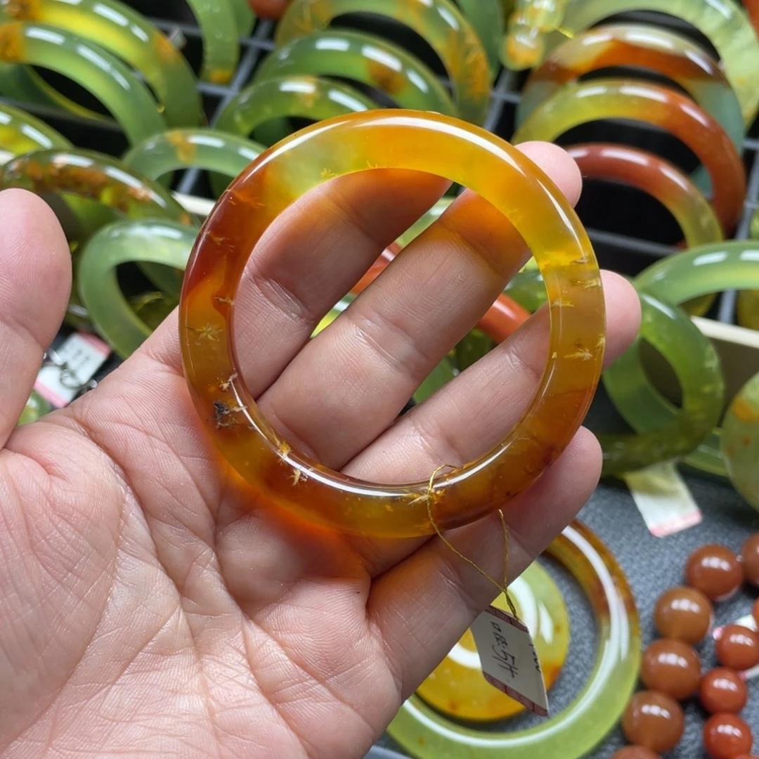 未镶嵌蛇纹石玉手镯51.3