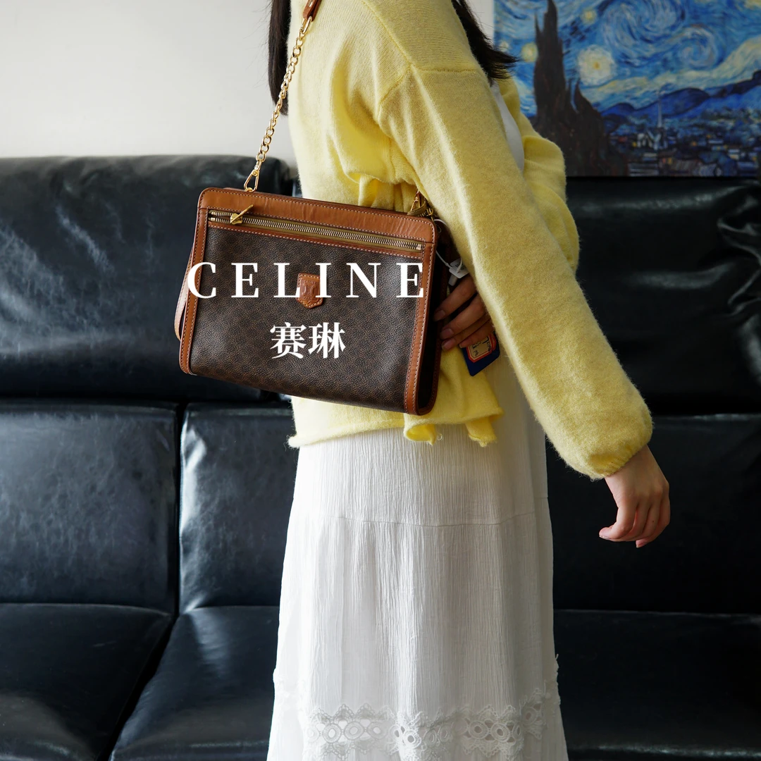 95新 Celine/思琳 老花单肩包/AR05416019/6019