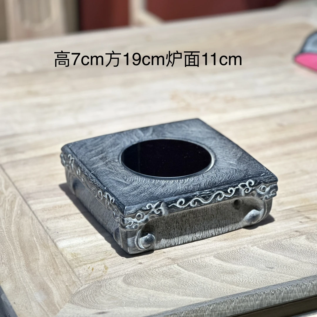 山西石雕青石仿古兽头电磁炉煮茶炉煮茶器