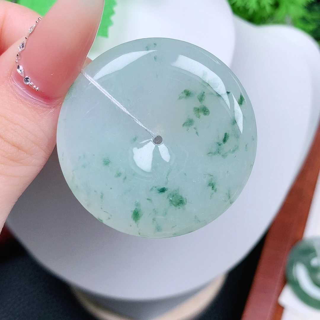 翡翠未镶嵌颈饰平安39.6-6.6