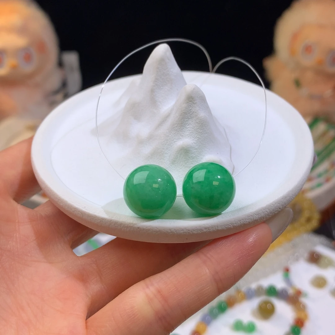 定制翡翠未镶嵌果绿偏阳 卡13.3  单颗价 任选一颗