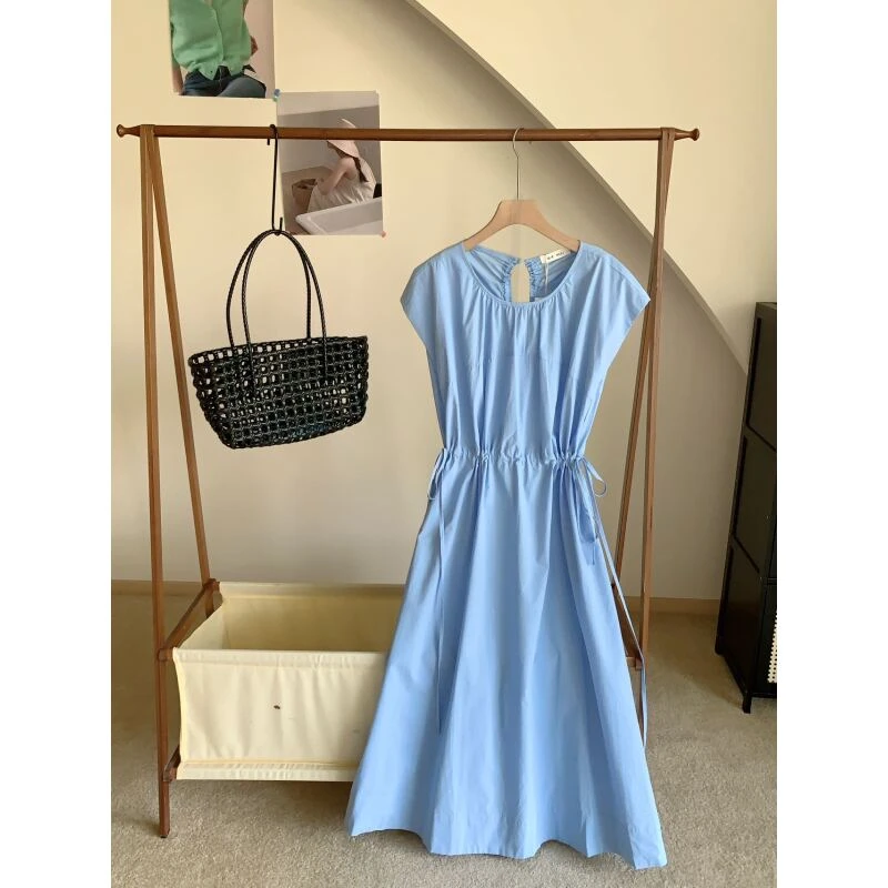 韩系落肩连衣裙韩系落肩连衣裙9301