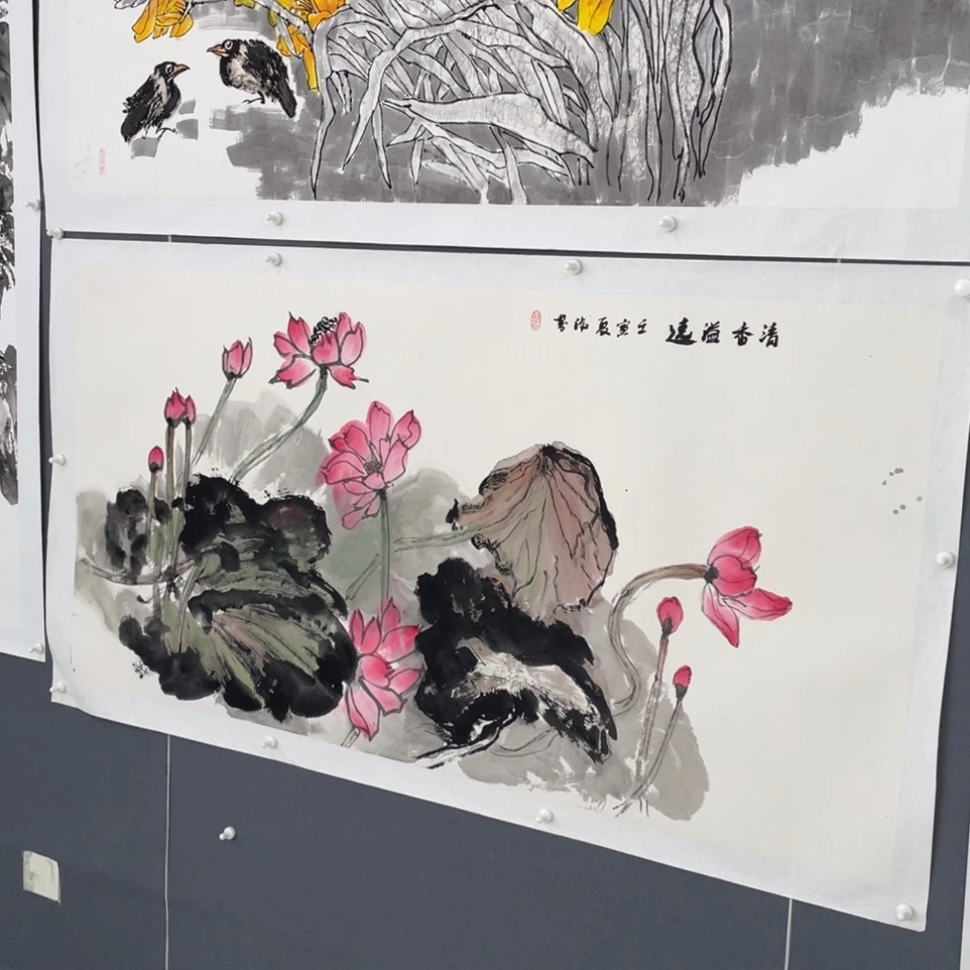 国画薛淑芬老师绘画