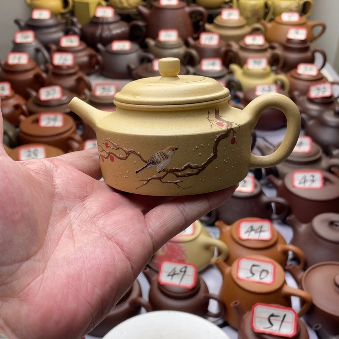 李***霆茶壶紫砂微瑕半手工