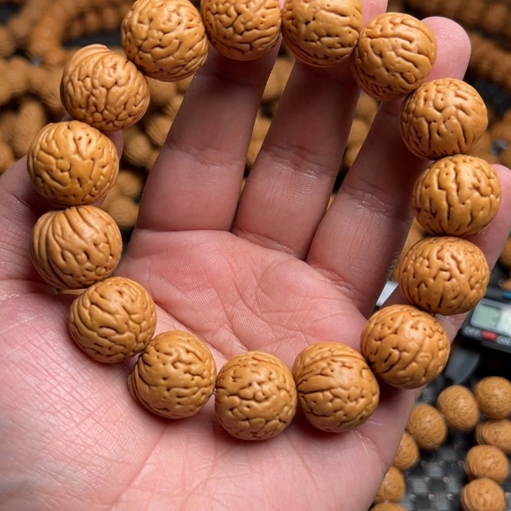 桃核手串我*光肉纹元宝