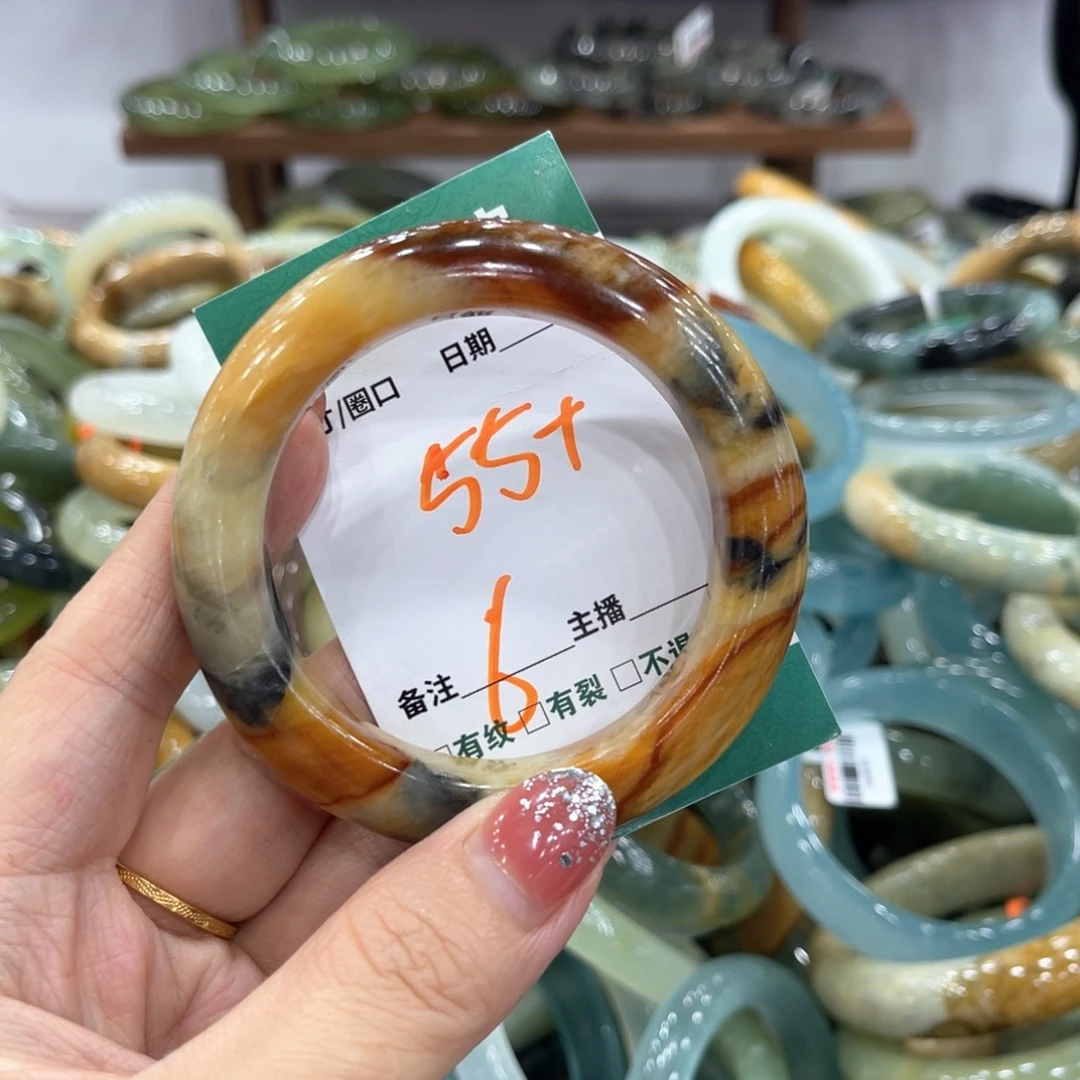 未镶嵌蛇纹石玉手镯手镯