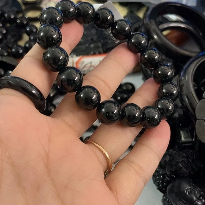 ****刀未镶嵌手链翡翠墨翠12