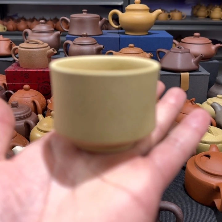 茶壶紫砂客杯本绿50cc