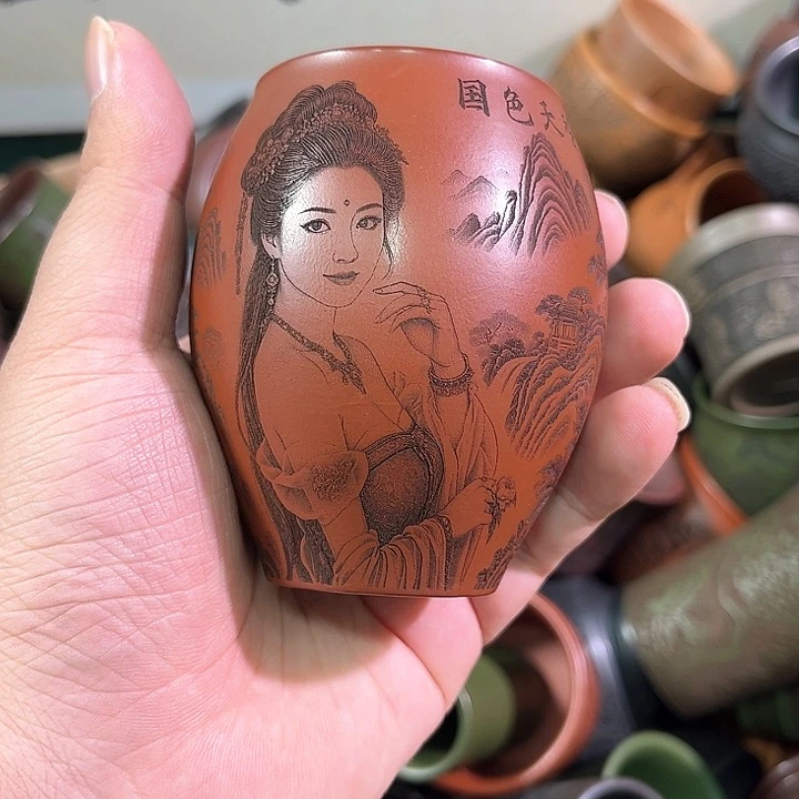 茶杯紫砂全手工紫砂主任杯