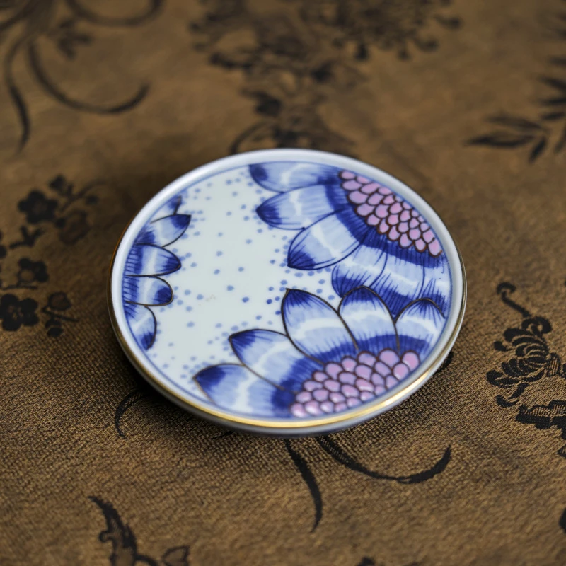 【好物】雨溪山房-描金葵韵盖置（YX-MJ-0083）