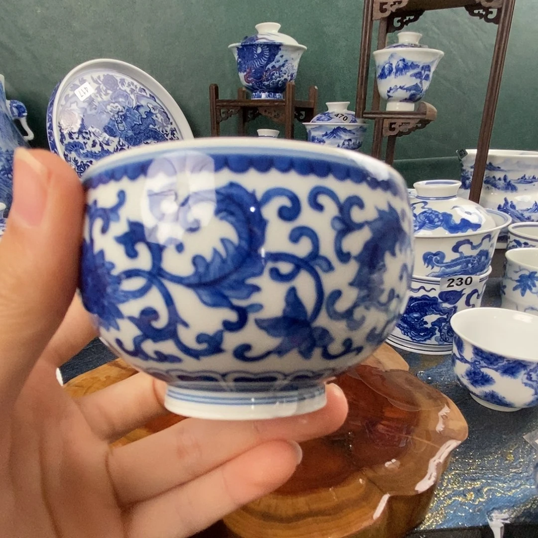 瓷片景德镇手绘青花茶器401