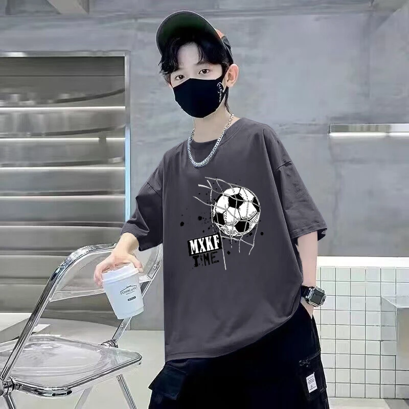 【贝尔熊】纯棉童装男童短袖t恤夏季新款儿童宝宝半袖上衣中大童潮T